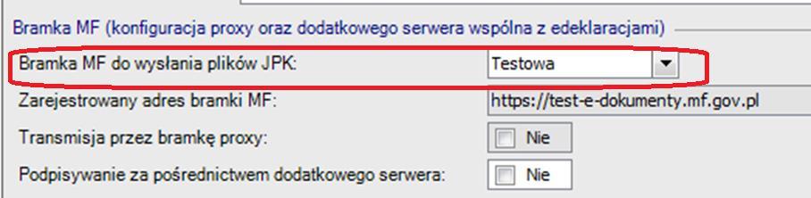 Generowanie JPK w programie