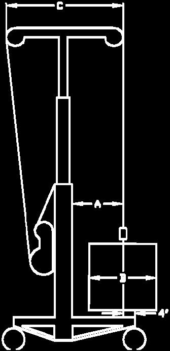 R-100 22 (55 cm) 43 (108 cm) 48 (120 cm) kółko samonastawne hamulec przy kółku R-150 22 (55 cm) 43