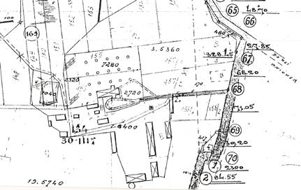 PNIÓWEK Plan folwarku w Pniówku z roku 1928 /ze zbiorów Henryka Klimczuka/. Rozwój wsi Pniówek szedł w parze z rozwojem folwarku ordynackiego. Na austriackiej mapie F. von Miega pochodzącej z 1782 r.