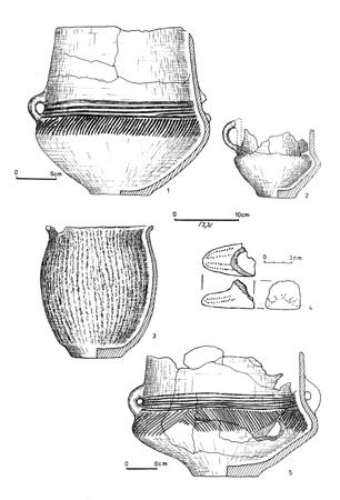 nych odkrytych w czasie badań AZP. Śladowe znaleziska z powierzchni, wyłącznie w postaci fragmentów ceramiki, pochodzą z okresu wpływów rzymskich (I-V w.).