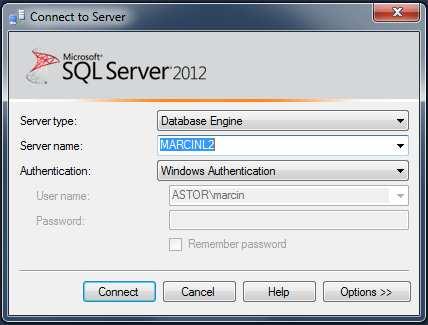 instalując inne wersje Microsoft SQL Server np. Microsoft SQL Server 2008.