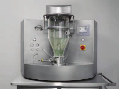 suszenia cylindryczny zbiornik produktu z dwoma strefami grzania i izolacją automatycznie działajaca i grzana pokrywa dla zapobiegania kondensacji rozdrabniacz zabudowany od góry obsługa