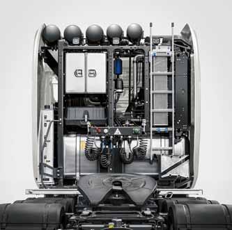 Jak to możliwe, pokazuje Actros do 250 ton, na przykład z automatycznym systemem przełączania biegów Mercedes PowerShift 3, programami jazdy zoptymalizowanymi pod kątem rozmaitych zastosowań, 16