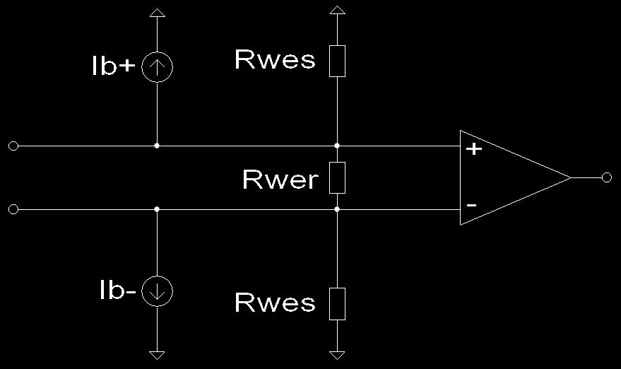 Zakres napięć wejścioch i jścioch Rezystancja wejściowa Dla wzmacniaczy zbudowanych na tranzystorach bipolarnych R wer jest rzędu MΩ, R wes jest rzędu GΩ.