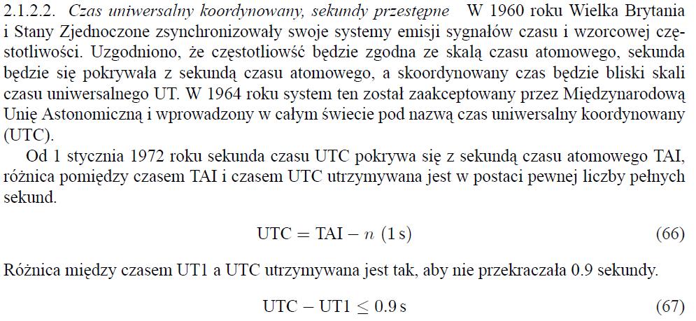 Hybrydowa skala czasu UTC Różnice UTC-