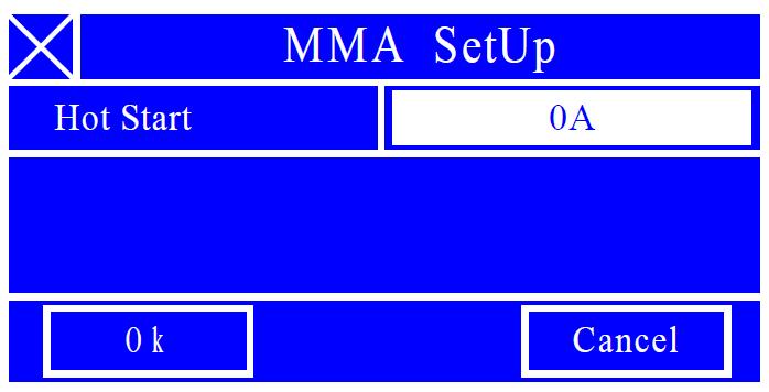 M. USTAWIENIE PARAMETRÓW DLA METODY MMA Urządzenie TRIO 200 umożliwia spawanie metodą MMA (elektrodą otuloną).