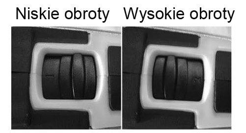 6 1. Przekręć pierścień regulujący (3) w stronę zgodną z kierunkiem ruchu wskazówek zegara aby zmniejszyć moment obrotowy.