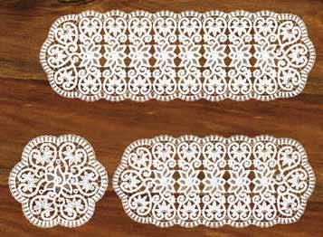 Serwetka gipiurowa / Guipure lace napkin / Салфетка гипюровая / Serviette mit Gipürespitze.