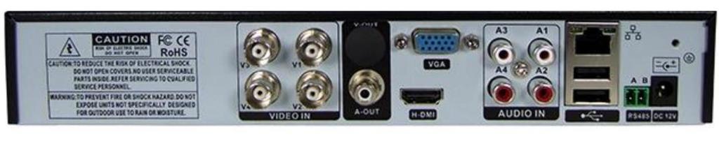 wejścia wideo oraz audio, wyjścia VGA, HDMI, audio, złącza USB,