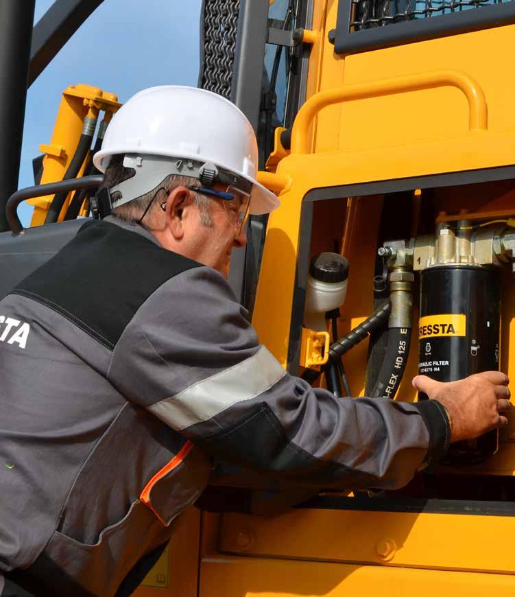 Modularna budowa układu napędowego ułatwia obsługę techniczną i zapewnia możliwość szybkiej wymiany jego głównych komponentów.