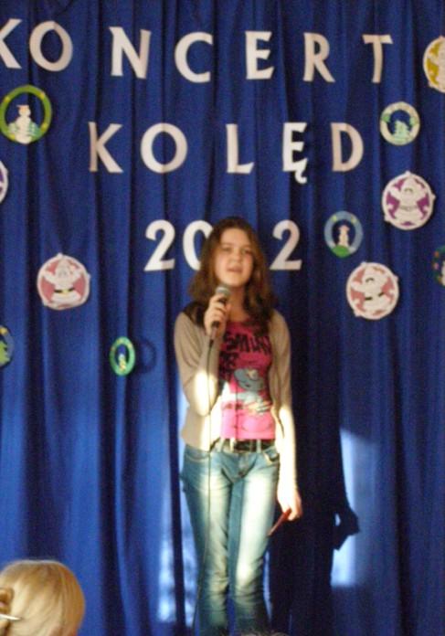 Żmijewska i Gracjan Zieliński, którzy wykonali kolędę Gdy się Chrystus rodzi.