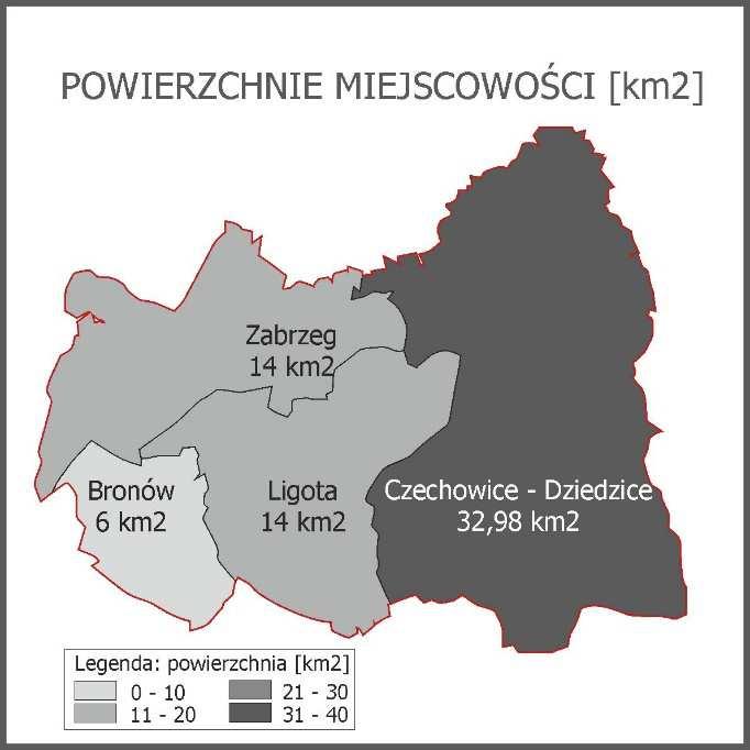 Według danych GUS za 2013 i 2014, gęstość zaludnienia gminy wynosi 674 osób/km 2 ), jest ona znacznie wyższa niż przeciętna dla województwa śląskiego (373 osób/km 2 ) oraz dla gmin miejskowiejskich w