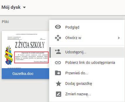 4), w wyświetlonym oknie (rysunek 18.5) możesz wpisać adresy e-mail użytkowników, którym chcesz udostępnić plik, oraz pobrać wyświetlony link umożliwiający udostępnienie zasobów. Rysunek 18.5. Okno udostępniania pliku Rysunek 18.