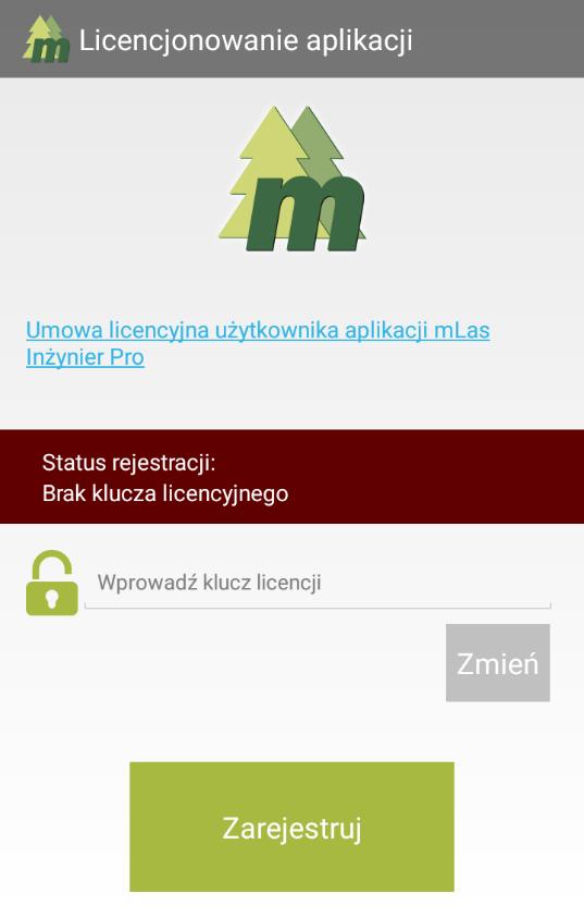 W trybie demo aplikacja będzie odblokowana przez określony okres (30 dni). Po upływie tego okresu praca z aplikacją nie będzie możliwa do momentu wprowadzenia aktywnego numeru licencji.