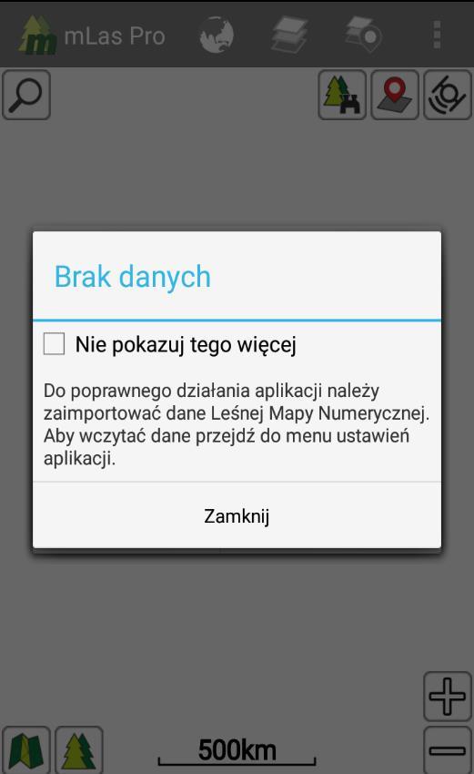 Po wygaszeniu komunikatów pojawi się ekran główny. Umieszczono na nim podstawowe przyciski funkcyjne i narzędzia.