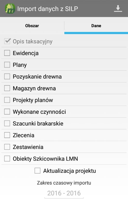 Po wybraniu opcji Generuj rozpocznie się proces generowania projektu na serwerze SILP. Na belce powiadomień urządzenia, można odczytać aktualny stan procesu.
