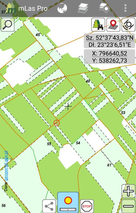 oraz sprzężony z mlas Inżynier Pro dalmierz laserowy. Obiekty można również wprowadzać w trybie ręcznym. Więcej informacji o uzupełnianiu warstw pomiarowych zostało zawarte w rozdziale: 3.