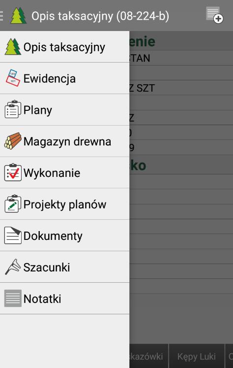 lewej strony okna przesuwając palcem spoza lewej krawędzi ekranu w prawo.
