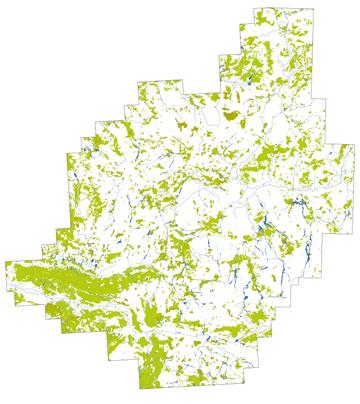 Ryc. 2. Miejsca znaczących koncentracji gęgaw w okresie pozalęgowym w Wielkopolsce. Numeracja stanowisk gromadzących > 500 os. zgodna z tabelą 2. Fig. 2. Sites of significant aggregations of Greylag Geese during the non-breeding period in Wielkopolska.