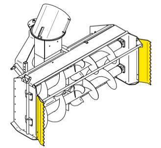 wysypu śniegu "STRATUS 1" ODS-3H 6 Wysyp obrotowy hydrauliczny + mechaniczne sterowanie kąta