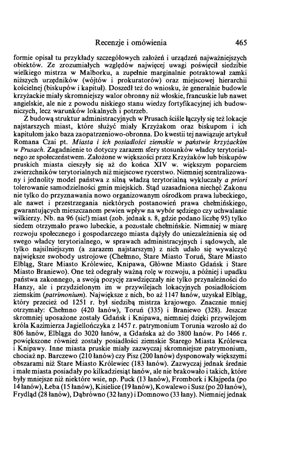 Recenzje i omówienia 465 formie opisał tu przykłady szczegółowych założeń i urządzeń najważniejszych obiektów.