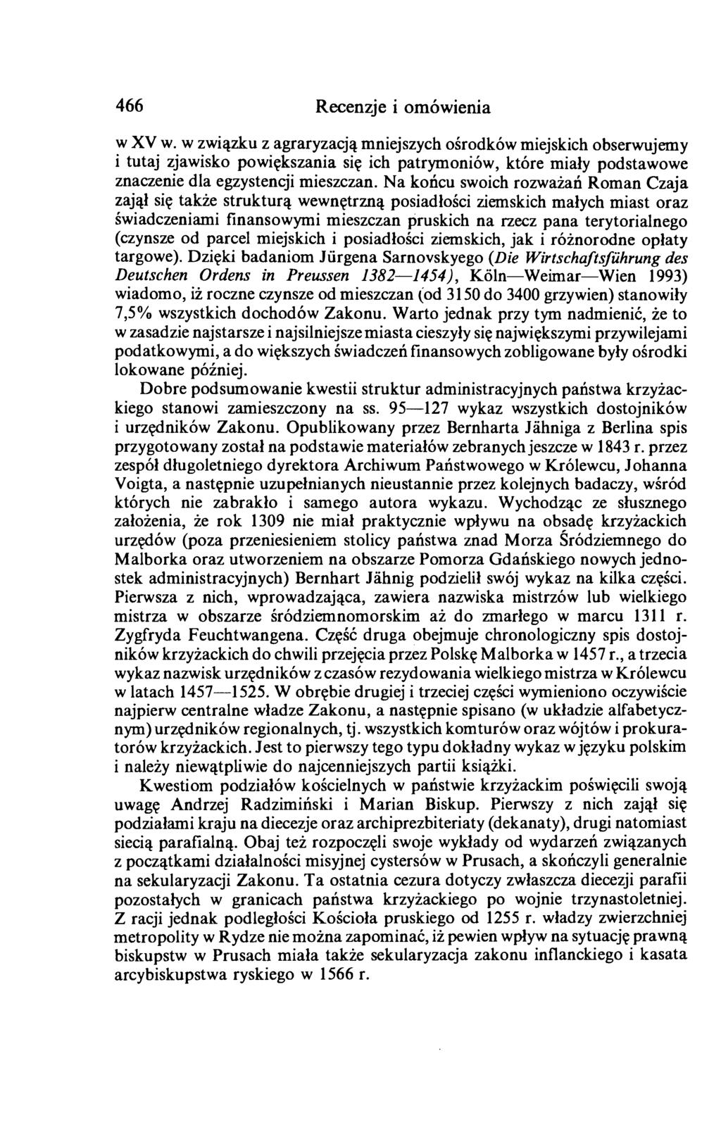 466 Recenzje i omówienia w XV w.