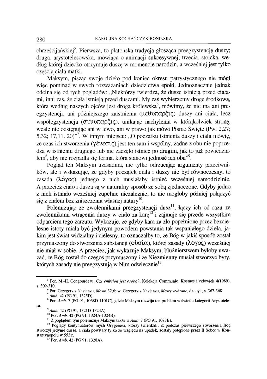 2 8 0 KAROLINA KOCHAŃCZYK-BONIŃSKA chrześcijańskiej5.