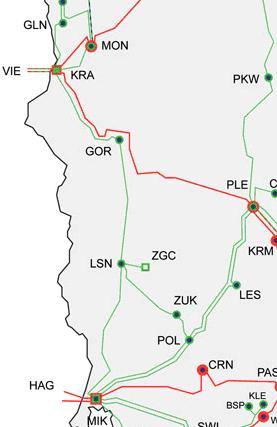 Zastępowanie linii 220 kv liniami 400 kv jako sposób zwiększenia zdolności przesyłowych... 47 mocy została wykonana osobno dla ww. ciągów oraz w wariancie obejmującym obydwie zmiany.