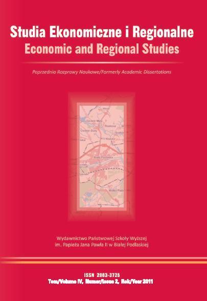 81. Studia Ekonomiczne i Regionalne, tom IV,