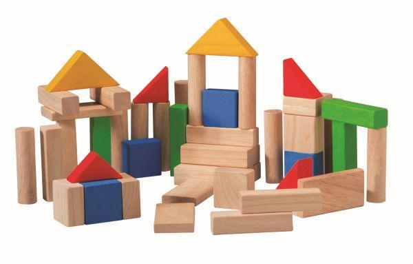 Klocki drewniane 50 sztuk