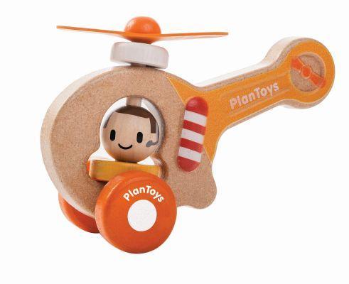 Drewniany pojazd helikopter