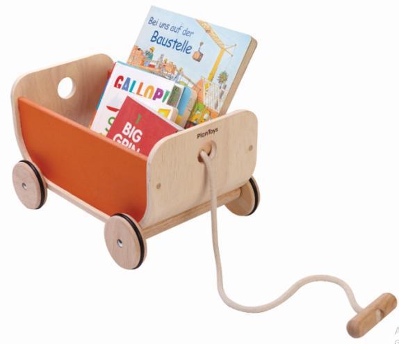 Wózek-wagon pomarańczowy, Plan Toys