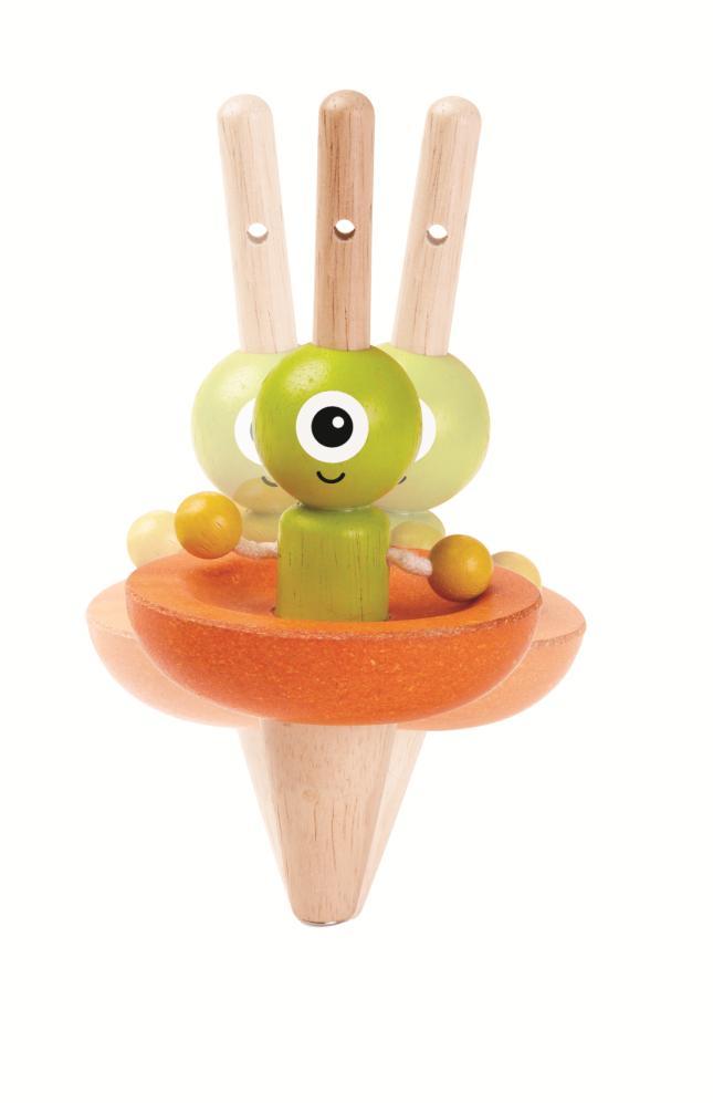 Drewniany bączek, Kosmita, Plan Toys