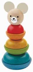 Myszka - wieża do układania, Plan Toys