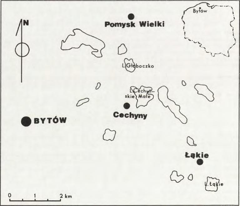 these w ater bodies. STUDY AREA. The lakes under study (Fig. 1) are found in Bytów Lake District which constitutes north-east part of West Pomeranian Lakeland.