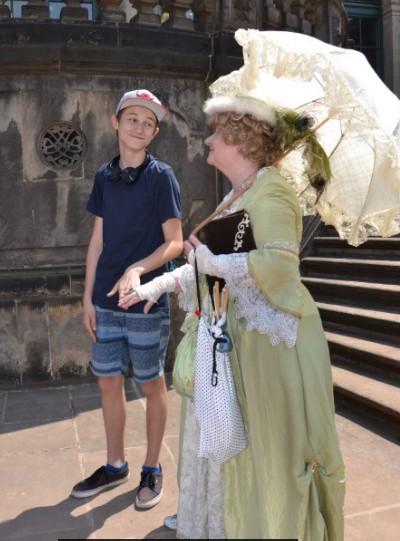Dzisiaj po Dreźnie oprowadzała nas niesamowita osoba.