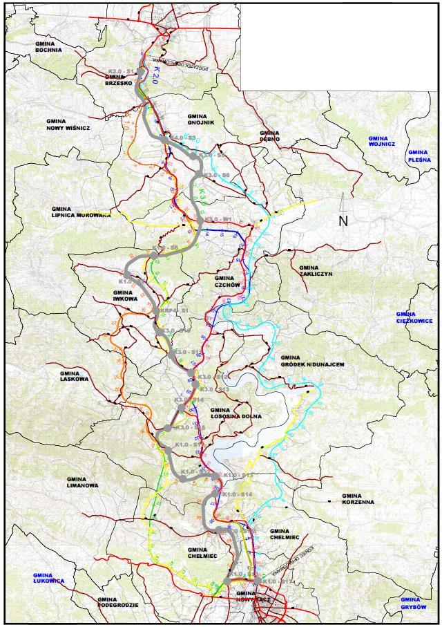 KRP 4 Etap 2 Modernizacja istniejącej drogi do Uszwi do przekroju 2x2 oraz budowa obwodnic Uszwi oraz Gnojnika i Tymowej Długość: 14,5 km Początek: Początek opracowania Koniec: Węzeł z istniejącą