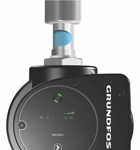 Polski (PL) 6. Opis produktu Grundfos MAGNA1 jest kompletnym typoszeregiem pomp obiegowych ze zintegrowanym sterownikiem dostosowujących osiągi do aktualnych wymagań instalacji.