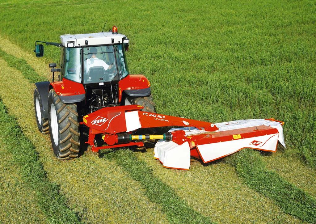 FC 243 R GII 283 R GII LIFT-CONTROL Z MYŚLĄ O ROŚLINACH MOTYLKOWYCH Zgniatanie delikatnych roślin,