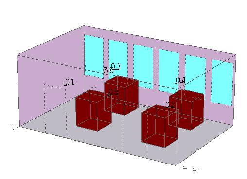 4. Serwerownia 0.17 W serwerowni znajdują się urządzenia techniczne rozmieszczone w 4 szafach rack. Większość urządzeń generuje hałas o poziomie około 70 dba.