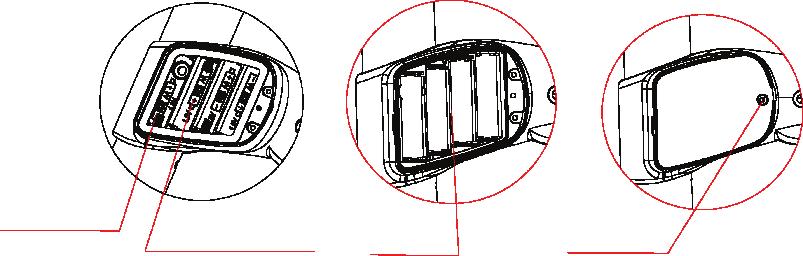 b) with 4 AA batteries. EN WARNING: Do not charge non-rechargeable batteries.