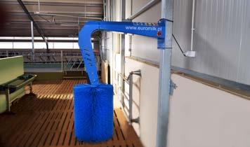 swobodnego czyszczenia sierści Stabilna i solidna konstrukcja EM Spa zapewnia płynne ruchy urządzenia oraz bezpieczeństwo krów.