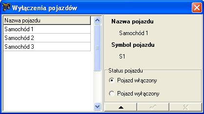 160 Krzysztof Bzdyra, Mariusz Mądry Rys. 27. Formularz wyłączeń pojazdów Formularz zawiera listę wszystkich pojazdów wprowadzonych do systemu oraz aktualny stan każdego z pojazdów.