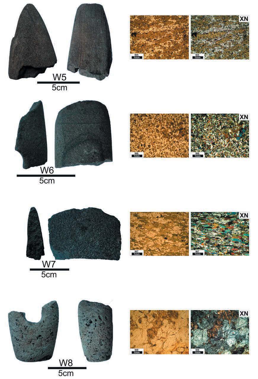 WYNIKI BADAŃ PETROGRAFICZNYCH MATERIAŁÓW KAMIENNYCH Ryc. 2. Stanowisko Wrocław-Widawa 17.