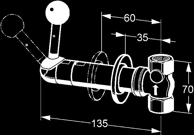 Głębokość zabudowy 35 60 mm (wersja standardowa) FAID676 2000101128 Głębokość zabudowy 35 95 mm (wersja specjalna) FAID677 2000101129 Natężenie strumienia wody przy swobodnym wypływie: ok.