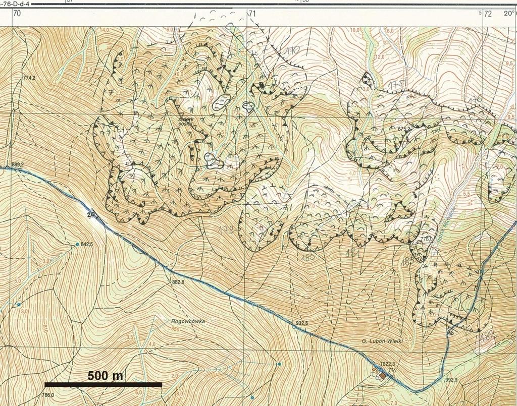 Mapa osuwisk i terenów zagrożonych