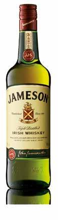 Karta drinków i alkoholi Whiskey Jameson Irish cena jedn.