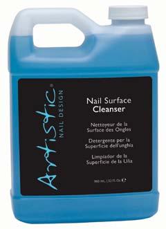Nail Surface Cleanser Nail Product Remover Ma unikatowy skład chemiczny, będący kompozycją alkoholu izopropylowego, acetonu oraz octanu etylu, dzięki czemu świetnie sprawdza się przy pracy z różnymi