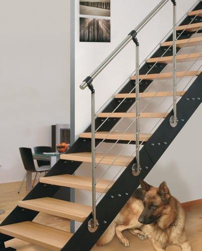 6 prętów podziału Ø6 mm, pochwyt 40 mm. Stainless steel balustrade. 6 division bars Ø6 mm, handrail 40 mm. Балюстрада из нержавеющей стали.
