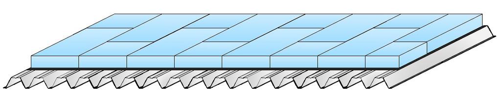 Rys. 6 UWAGA: Na podłożu z blachy trapezowej płyty styropianowe należy układać dłuższym bokiem prostopadle do fali blachy, rozpoczynając od okapu. (Rys. 7). Rys.